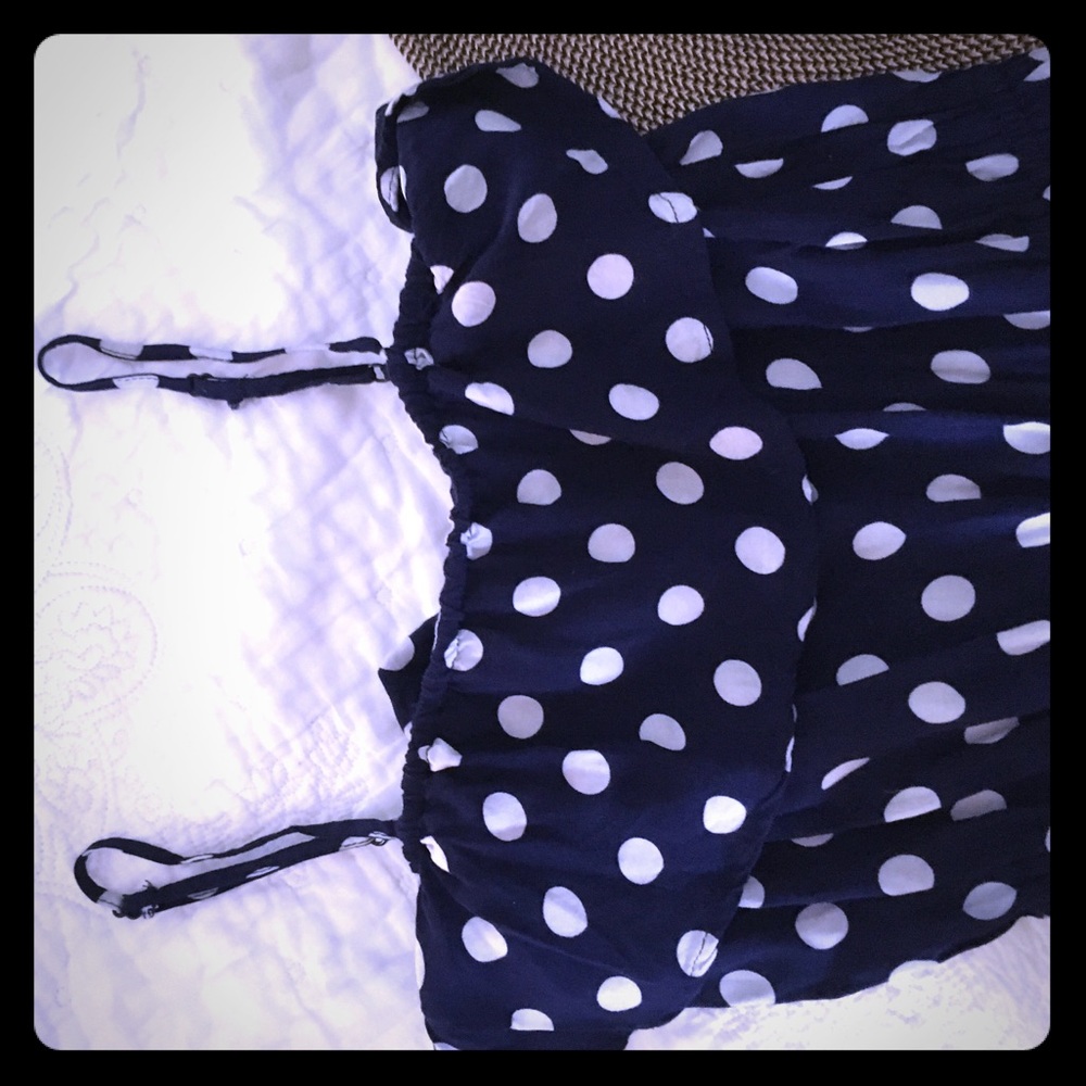 Retro polka dot high low dress sz small - Picture 3 of 5